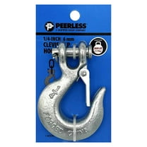 1/4" Clevis Slip Hook with Latch, Peerless Chain Company, #4716238CS, Steel, Silver