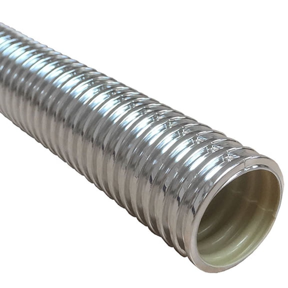 1/4" ConvoShield High Temperature Chrome Split Wire Loom - Length: 37" - 1 Piece