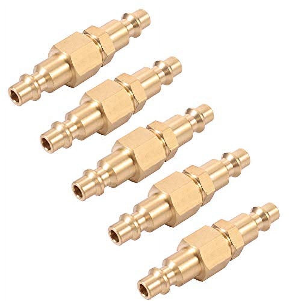 1/4" Coupling x 1/4" Inch NPT Female &Male Brass Air Hose Quick Connect