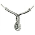 thumbnail image 1 of 1/4 Ct Black & White Diamond Intertwining Infinity Frontal Necklace, 1 of 2