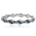 thumbnail image 1 of 1/4 Ct Blue & White Diamond Twist Bracelet, 1 of 3