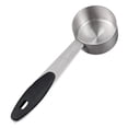 thumbnail image 1 of 1/8 Cup Measuring Cup Stainless Steel Cup Sco Op With Black Silicone Handle Kitchen Gadgets For Cooking 30ML, 1 of 4