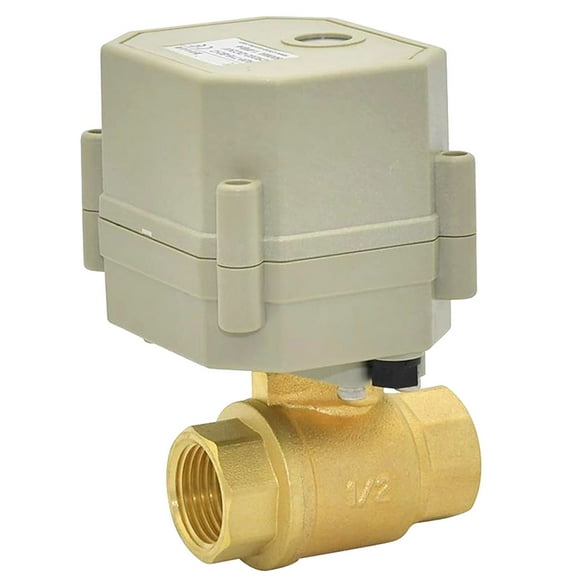 1/4" DN8 Five wires control Normally Closed Electric Ball Valve,AC/DC9-24V Stainless steel Motorized Ball Valve
