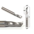 thumbnail image 1 of 1/4" Diameter O Flute Upcut Spiral End Mill CNC Router Bit - 1/4" Shank - Yonico 31013-SC, 1 of 1