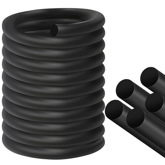 1/4'' Diameter x 16' Length Backer Rod EPDM Rubber, Caulk Saver Door Window Weather Stripping Seal for Concrete Filling Joints and Gaps, Black