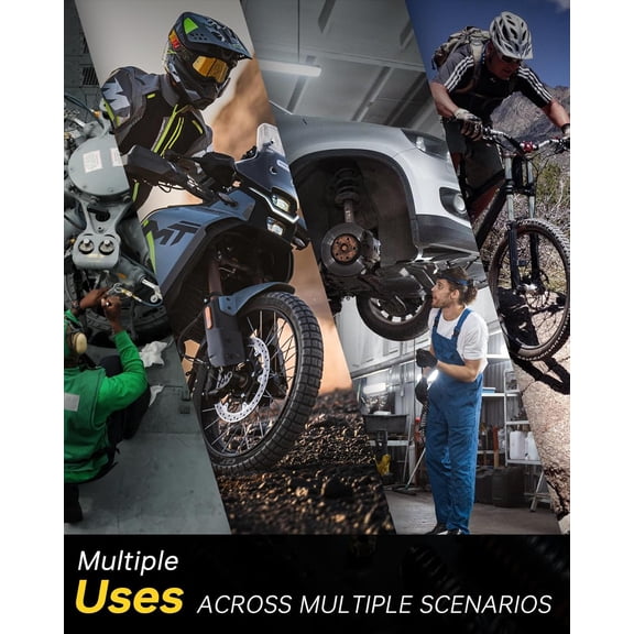 1/4" Digital Torque Wrench Set| 13.5-265 in-lb| ±1% Accuracy| Deep-Reach Head| Smart Alert Multi| 12PC Bike Torque Wrench Digital for MTB/Motorcycle, with Sockets & Adapters