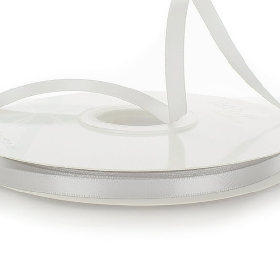 1/4" Double Faced Satin Ribbon 007 Grey 10 Yard