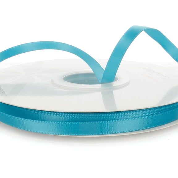 1/4" Double Faced Satin Ribbon 325 Vivid Blue 10 Yard