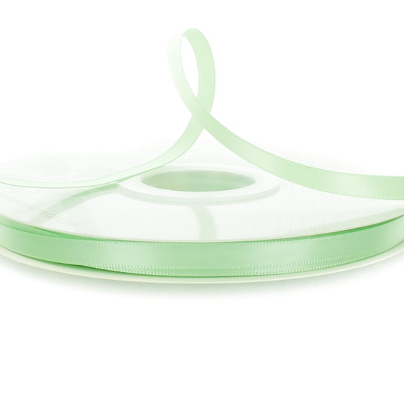 1/4" Double Faced Satin Ribbon 530 Mint 50 Yard