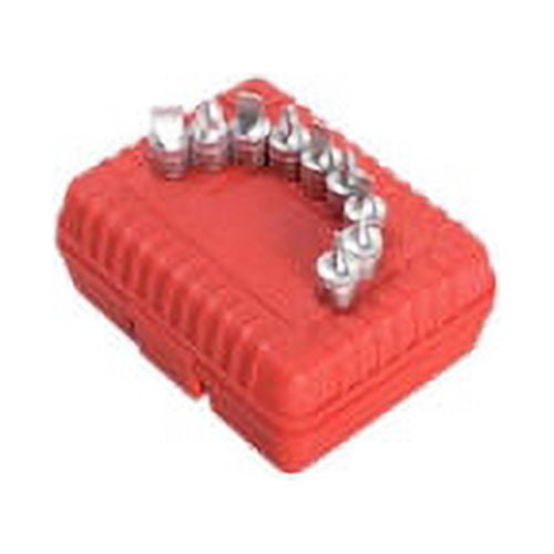 1/4" Dr. 9 Pc. Stubby Phillips & Slotted Bit Set