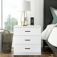 thumbnail image 1 of 1-4 Drawers Bedroom Nightstand, Wooden Drawer Dresser, Bedroom End Table Sofa Side Table with Drawer and Storage Cabinet, Living Room Furniture, 1 of 8