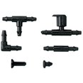thumbnail image 1 of 1/4'' Drip Fitting Tee for Micro Water Tubing - 25 Pack, 1 of 2