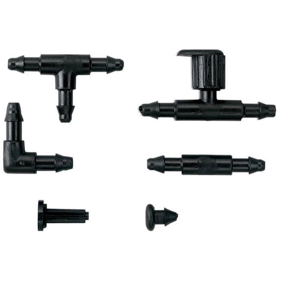 1/4'' Drip Fitting Tee for Micro Water Tubing - 25 Pack
