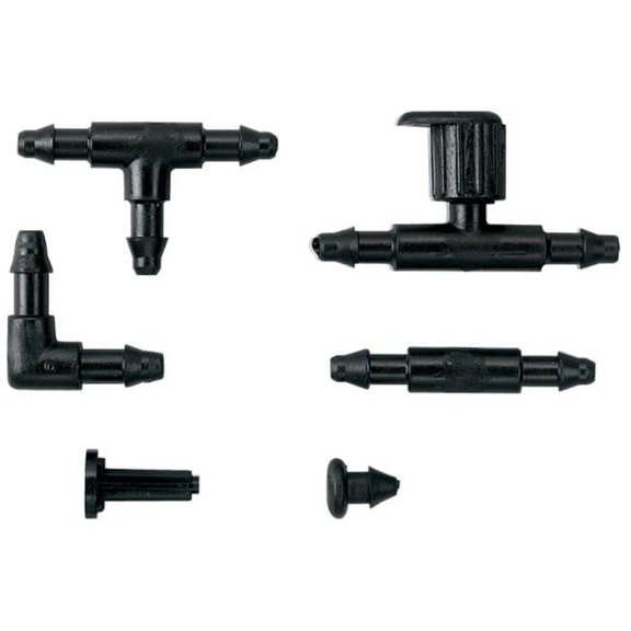 1/4'' Drip Fitting Tee for Micro Water Tubing - 25 Pack