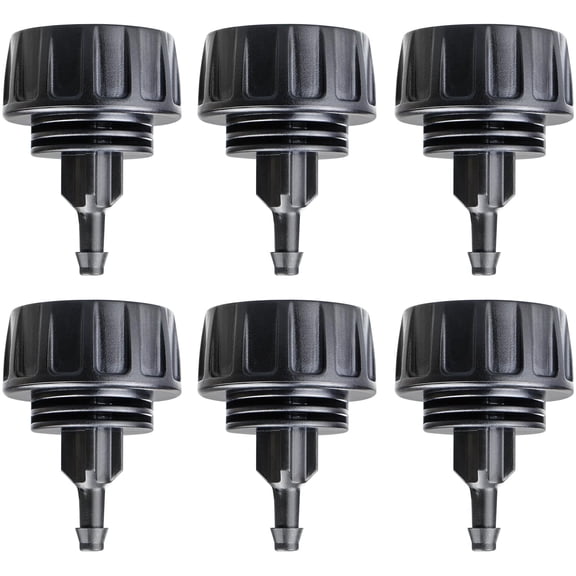 1/4" Drip Irrigation Valve - 25 Pack Shut Off Switch Fits 1/4 Inch Drip Tubing - Cut Off Valve for Garden Lawn Irrigation