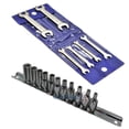 thumbnail image 1 of 1/4" Drive 11pc BA Sockets & 6pc BA Spanner Precision Open Ended Wrench, 1 of 1