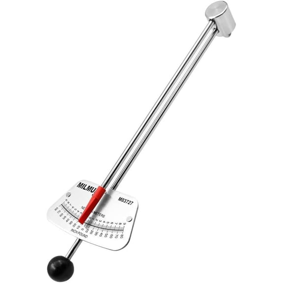 1/4" Drive Beam Torque Wrench Precision Instrument-Compatible with SAE and MM Bicycle and Automotive Wrench -0-80 Inch-Pounds, 0-9 Newton Meters