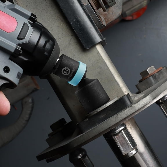 1/4" Drive Impact Universal Joint Socket Set, Swivel Socket Set, 14-Piece, Metric Impact Sockets (5-15 MM) with 2" Extension Bars, Cr-Mo Steel, Organized in EVA Foam Organizer