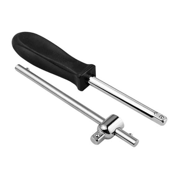 1/4" Drive Sliding Handle Extension Rod 2 Pack Carbon Steel Tool For Mechanics And Socket Tool
