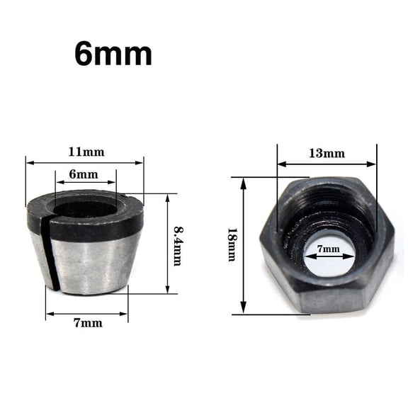 1/4" Electric Router Colle Laminate Trimmer Chuck Tool High Speed Steel