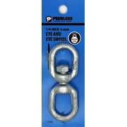 1/4 Eye and Eye Swivel, Galvanized, Peerless Chain Company, #4716138EE