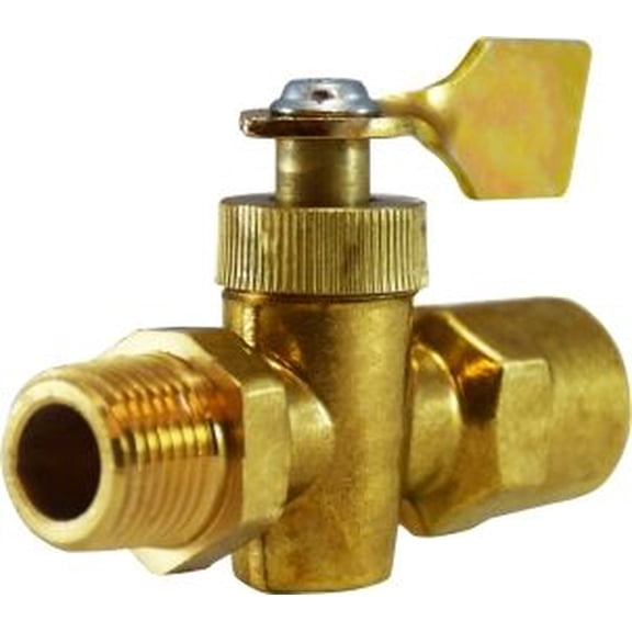 1/4 FIP X MIP Solid Bottom Valve, Truck Drum Solid Bottom Valves, Brass Fittings