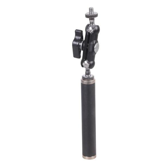 1/4" Female Thread Tube Extension Holder Metal Tripod Extension Rod for Action Cameras Phones & Microphones Live Stream