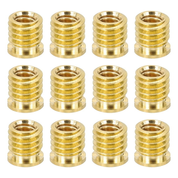 1/4" Female to 3/8" Male Convert Screw Adapters, Tripod Thread Adapter Mount, Gold 12 Pcs