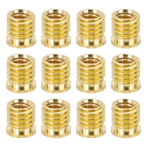 1/4" Female to 3/8" Male Convert Screw Adapters, Tripod Thread Adapter Mount, Gold 12 Pcs