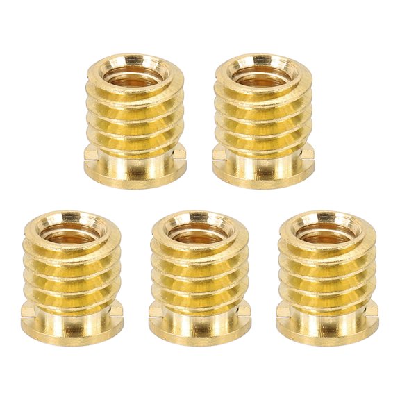 1/4" Female to 3/8" Male Convert Screws Adapters, Tripod Thread Adapter Mount, Gold 5 Pcs