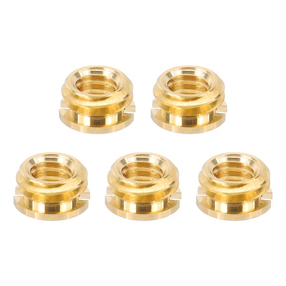1/4" Female to 3/8" Male Convert Screws Adapters, Tripod Thread Adapters Mount, Gold 5 Pcs