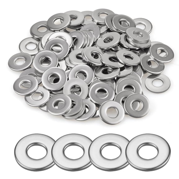 1/4" Flat Fender Washers 70Pcs, 18-8(304) Stainless Steel Washers for Bolts Screws Nuts, 1/4" ID x 1" OD x 0.059" Thick Metal Washer