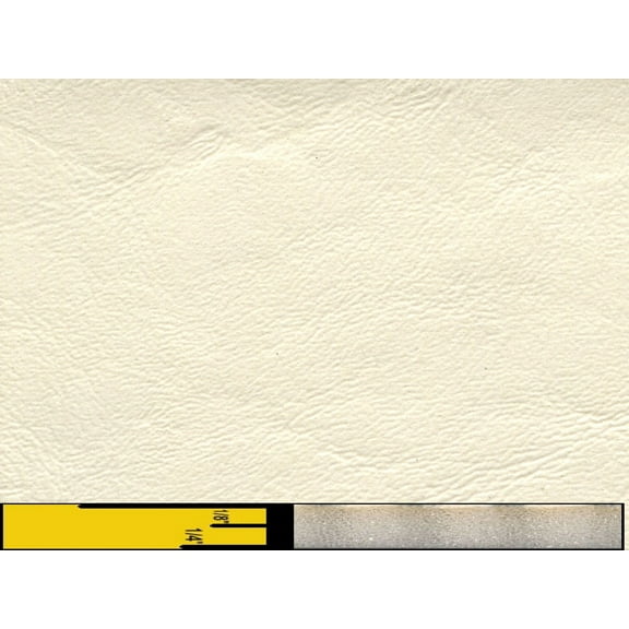 1/4" Foam Backed Marine Vinyl Upholstery Fabric Cream White 54" Wide By the Yard Boat Auto