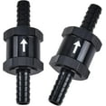 thumbnail image 1 of 1/4" Fuel Check Valve One Way Inline Non Return Diesel Gasoline Black(6mm OD,2PCS), 1 of 6