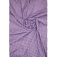 thumbnail image 1 of 1/4" Gingham Check Broadcloth, 60" Wide, Sells by the Yard from Sal Tex Fabrics, Purple, 1 of 3