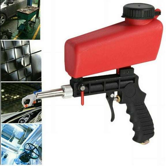 1/4" Handheld ABS Air Compressor Speed Gun Sand Blaster Portable Pneumatic Small Handheld Rust Removal Sandblaster Blasting Gun