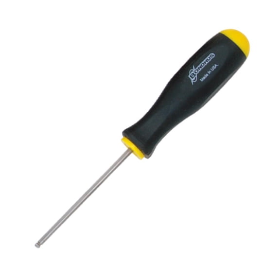 1/4" Hex (Allen) Balldriver Screwdriver, Protanium High Torque Steel With Briteguard Chrome Finish - Bondhus USA