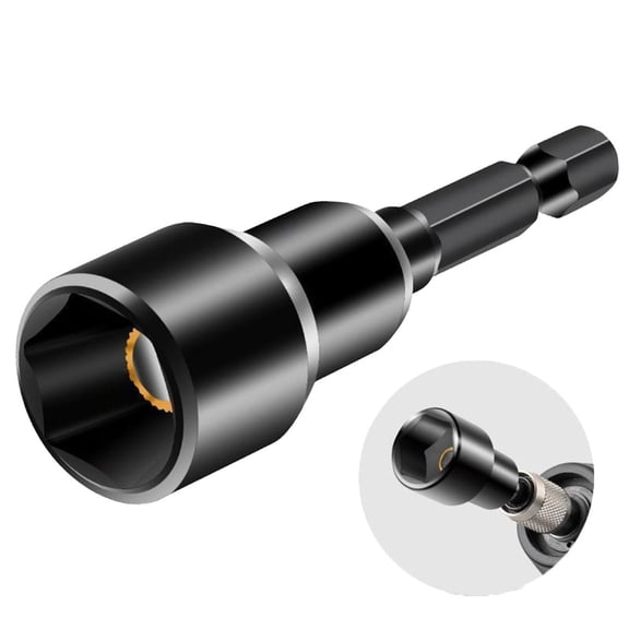 1/4 Hex Socket Magnetic Nut Driver Socket 6-19Mm Wrench Heads For Power Drill Screwdriver Electric Drill Bit Socket Hand Tools 19Mm Smile Home