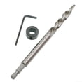 thumbnail image 1 of 1/4\" Hex Step Drill Bit 3/8\" (9.5mm) for Kreg Jig Manual Pocket Pilot Hole, 1 of 5