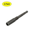 thumbnail image 1 of 1/4" Hexagon Shank 7mm Deep Socket 100mm Length Metal Hex Nut Driver Bits 2pcs, 1 of 5
