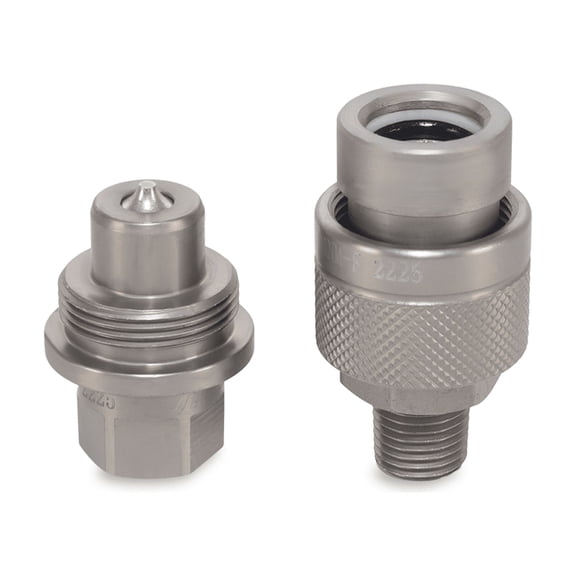 1/4" High-Pressure Hydraulic Quick Connect Coupler Set – 10,000 PSI – 1/4" NPT Thread