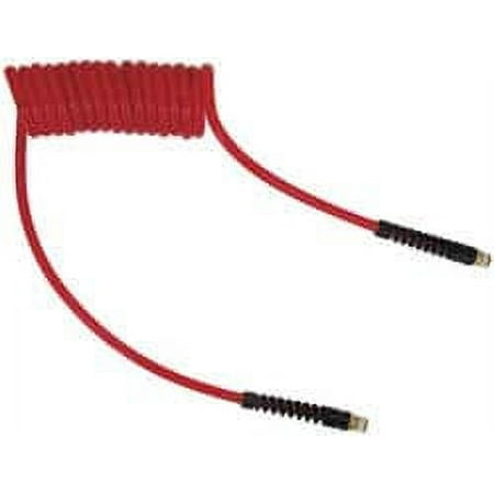 1/4" ID 10' Poly Self-Coil Hose 147 psi Male Swivel Ends (Red or Blue Color)