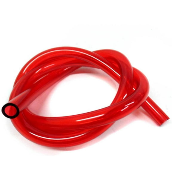 1/4" ID X 3/8" OD Fuel Line Red Mini Bike Go Kart Lawn Mower Trike Small Engine 1'
