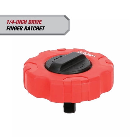 Hyper Tough 1/4-inch Finger Ratchet with Reversible Drive