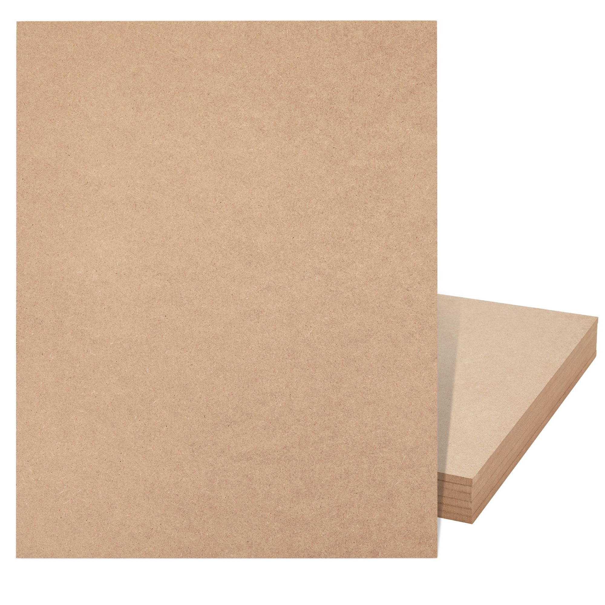  Chipboard Sheets 8.5 x 11 - 100 Sheets of 22 Point Chip Board  for Crafts - This Kraft Board is a Great Alternative to MDF Board and Cardboard  Sheets