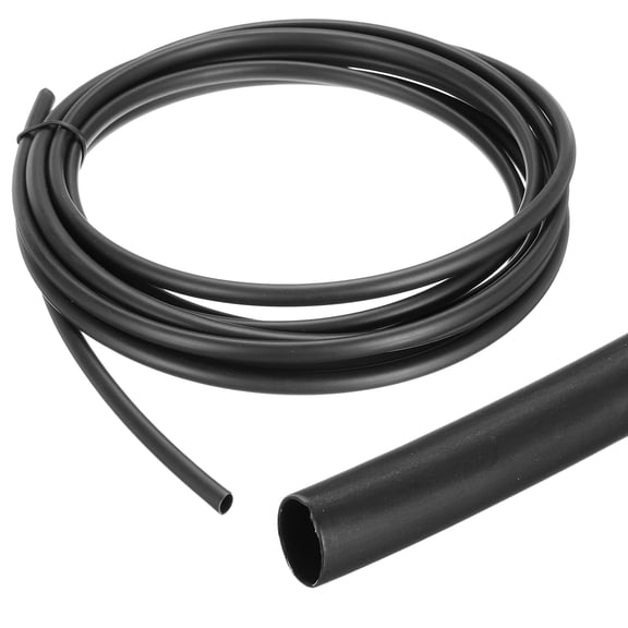 Uxcell 1/4" Heat Shrink Tubing Waterproof 4:1 Dual Wall Marine Adhesive Lined Industrial Heat Shrink Tube Wiring Wrap 10ft Black