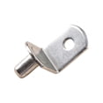 thumbnail image 1 of 1/4 Inch 6mm L Shaped Shelf Support Peg 1 Pack,Heavy Duty Cabinet Shelf Support Bracket with Hole,Kitchen Cabinet Hardware Replacement Part for Closet Organizer System Furniture Assembly, 1 of 5