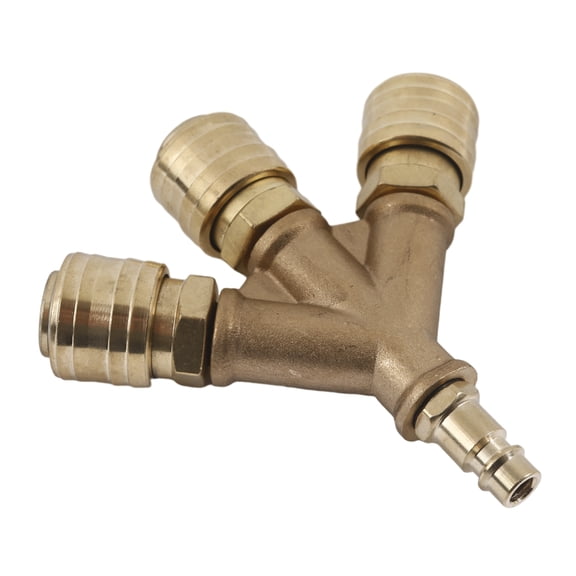 1/4 Inch Air Hose Quick Coupling Distributor Compressed Air Distributor 3-Way