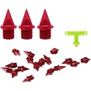 1/4 Inch Carbon Steel Track Spikes, Lighter Weight Spikes Track Shoes, Each Nail Weighs Only 0.47 Grams, Used for Track and Field Sprinting (20 PCS)