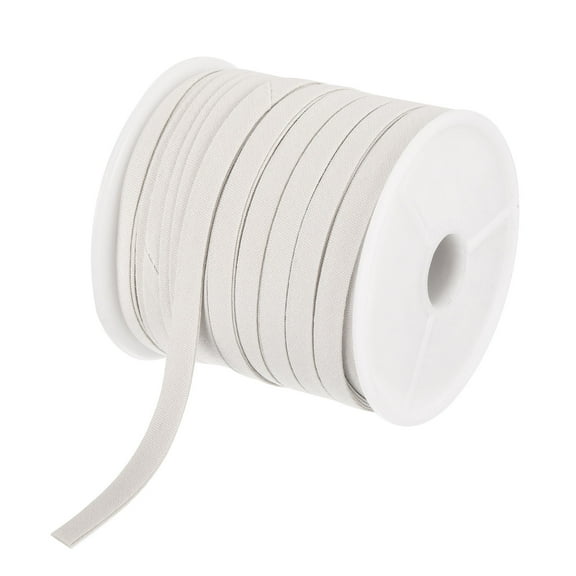 1/4 Inch Double Fold Bias Tape for Sewing,Seaming Quilting Hemming Binding Crafts (White 25 Yards)